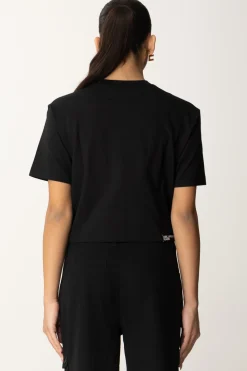 Karl Lagerfeld T-shirt Crop con LogoBLACK