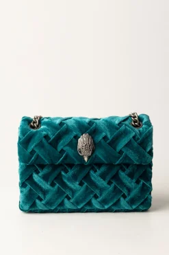 Kurt Geiger Borsa Velvet Mini KensingtonTEAL