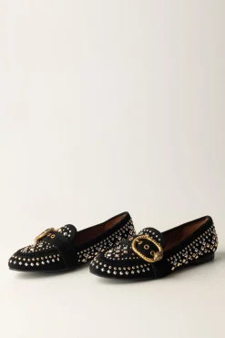 Kurt Geiger Mocassini con Borchie e Fibbia GioielloBLACK/COMB