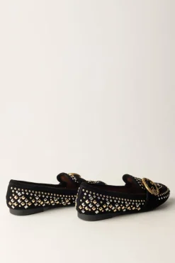 Kurt Geiger Mocassini con Borchie e Fibbia GioielloBLACK/COMB