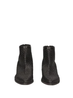 Lemare' Tronchetti con Tomaia IntrecciataNERO