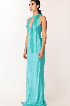 Les Bourdelles Des Garcons Abito Lungo con Fiore In TulleSMERALDO