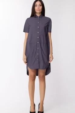 Manila Grace Abito Chemisier a Maniche CorteBLU