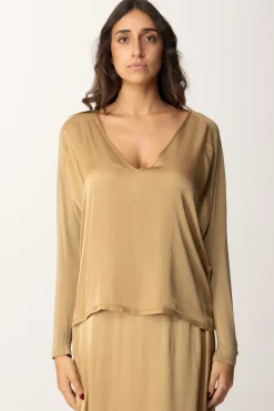 Manila Grace Blusa Morbida In SatinNOCE MOSCATA