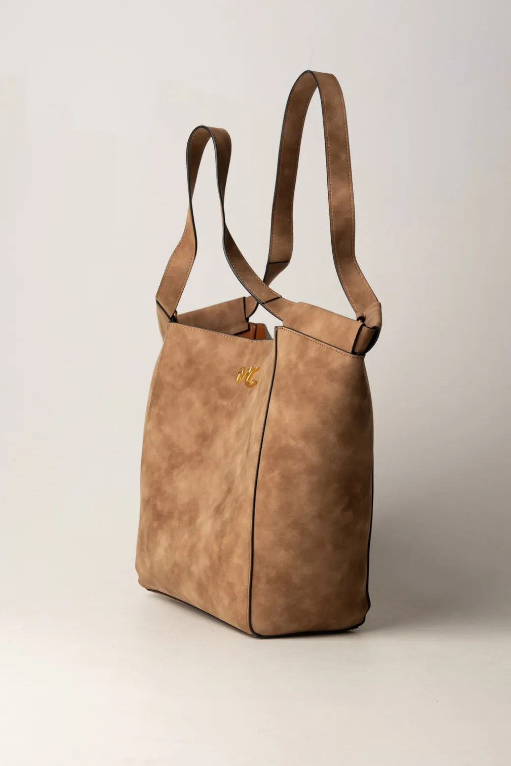 Manila Grace Borsa Cesta Maxi ScamosciataHABANERO