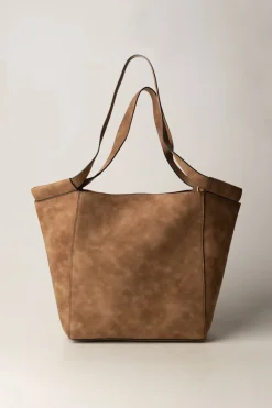 Manila Grace Borsa Cesta Maxi ScamosciataHABANERO