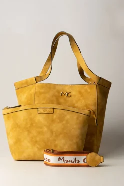 Manila Grace Borsa Cesta Maxi ScamosciataCURRY