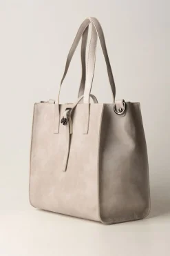 Manila Grace Borsa Felicia Piccola In Ecopelle MartellataOFF WHITE