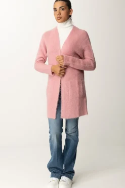 Manila Grace Cardigan Lungo In MohairBUBBLE