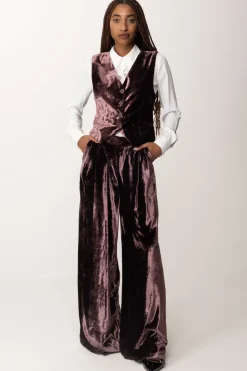 Manila Grace Gilet Aderente In VellutoMALVA