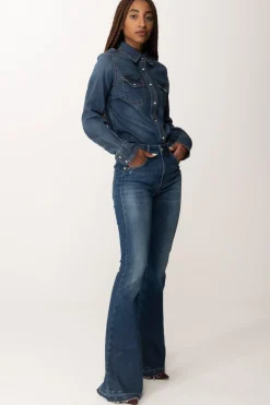 Manila Grace Jeans Basic a ZampaBLUE RINSE