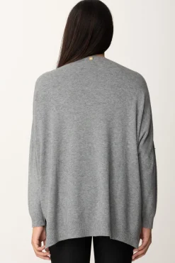 Manila Grace Maglia Asimmetrica con Scollo a VCEMENTO