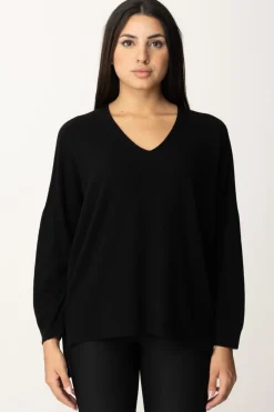 Manila Grace Maglia Asimmetrica con Scollo a VNERO