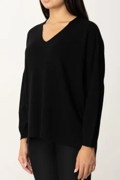 Manila Grace Maglia Asimmetrica con Scollo a VNERO