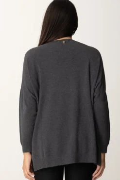 Manila Grace Maglia Asimmetrica con Scollo a VIRON