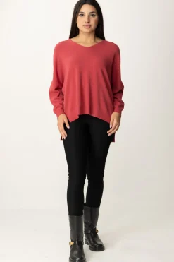 Manila Grace Maglia Asimmetrica con Scollo a VMARSALA