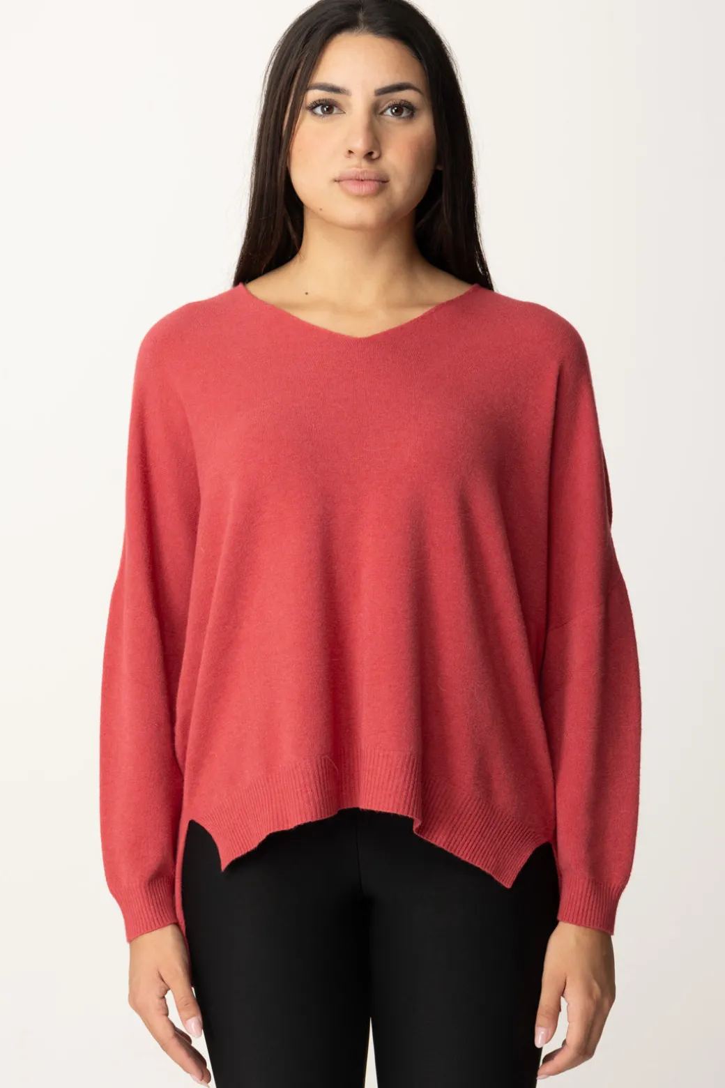 Manila Grace Maglia Asimmetrica con Scollo a VMARSALA