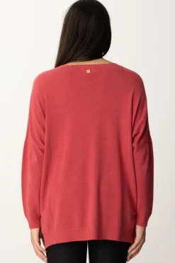 Manila Grace Maglia Asimmetrica con Scollo a VMARSALA