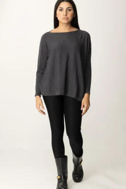 Manila Grace Maglia Poncho AsimmetricaIRON