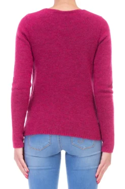 Manila Grace Maglioncino Scollo VMAGENTA