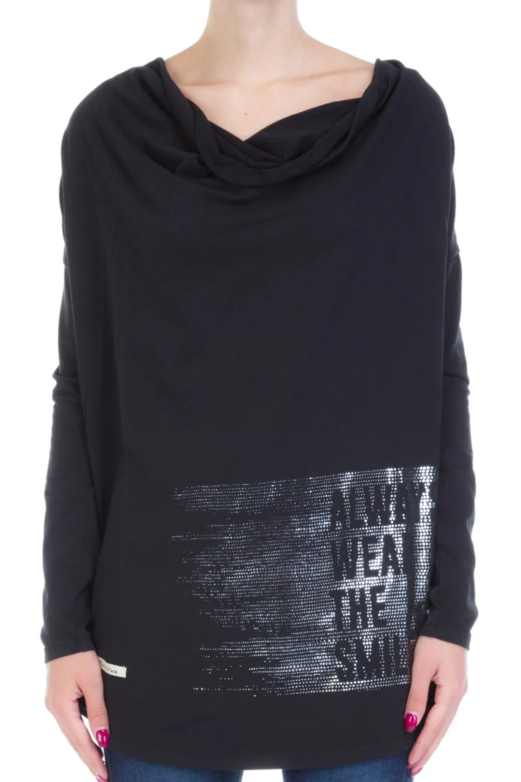 Manila Grace Manila Grace: T Shirtcollo Morbido CNERO