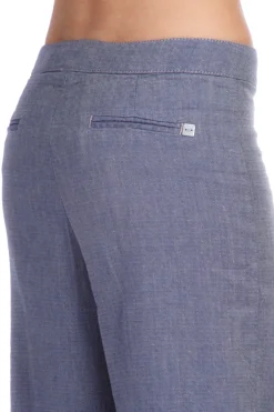 Manila Grace Pantalone Palazzo Vista Bassa con Tesche PosterioriGRIGIO