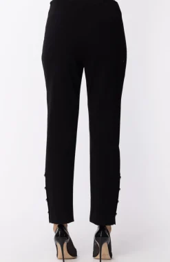 Manila Grace Pantalone Skinny con BottoniNERO