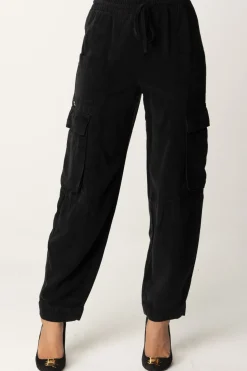 Manila Grace Pantaloni CargoNERO