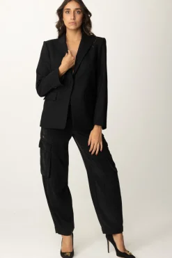 Manila Grace Pantaloni CargoNERO