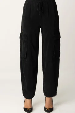 Manila Grace Pantaloni CargoNERO