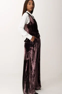 Manila Grace Pantaloni Palazzo In VellutoMALVA