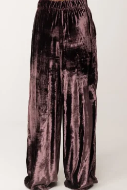 Manila Grace Pantaloni Palazzo In VellutoMALVA