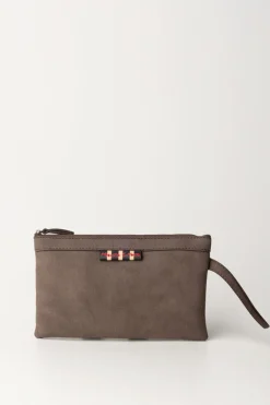 Manila Grace Pochette con Zip e Laccetto Al PolsoT.MORO