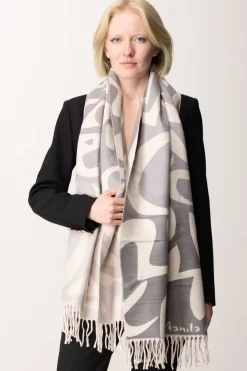 Manila Grace Sciarpa a Fantasia con FrangeCEMENTO