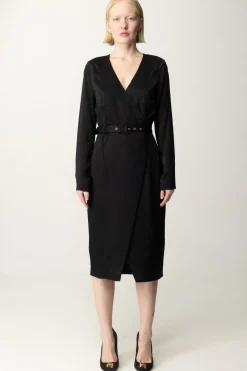 Marciano By Guess Abito Amalia Midi con CinturaJET BLACK A996