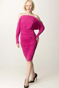 Marciano By Guess Abito Drappeggiato Adri con Catene GioielloPINK DAISY