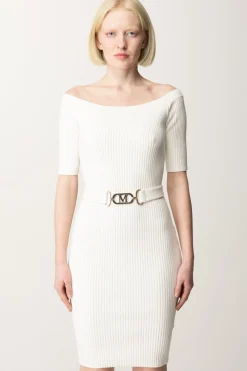 Marciano By Guess Abito In Maglia Off-shoulder con CinturaPALE PEARL