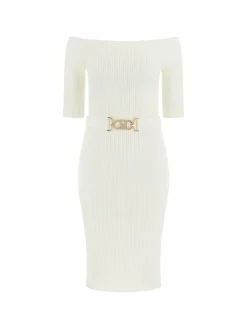 Marciano By Guess Abito In Maglia Off-shoulder con CinturaPALE PEARL