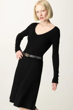 Marciano By Guess Abito In Maglia Luna con CinturaJET BLACK A996