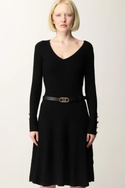 Marciano By Guess Abito In Maglia Luna con CinturaJET BLACK A996