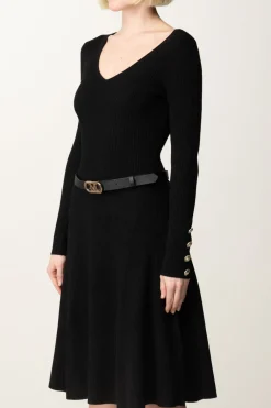 Marciano By Guess Abito In Maglia Luna con CinturaJET BLACK A996