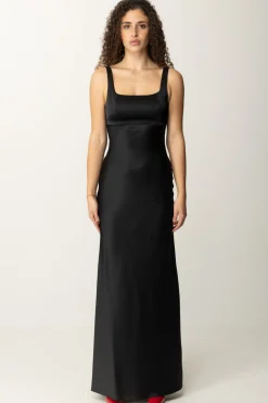 Marciano By Guess Abito Lungo Estella con Scollo Sul RetroJET BLACK A996