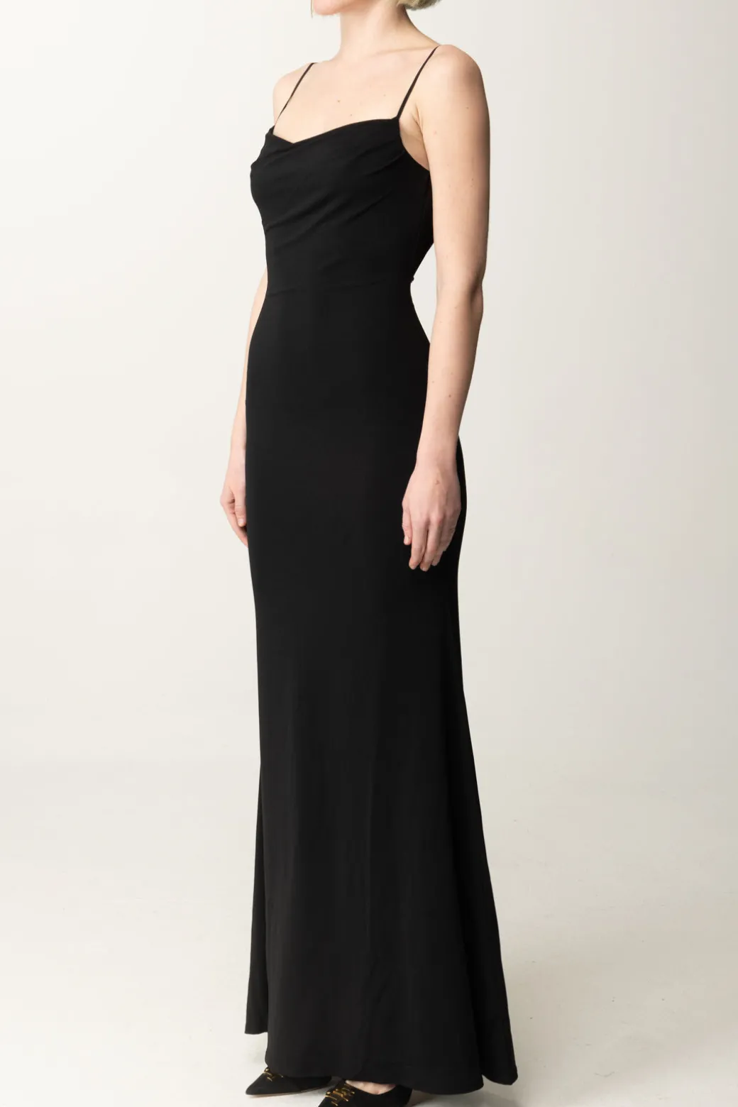 Marciano By Guess Abito Lungo Renee con Scollo Sul RetroJET BLACK A996