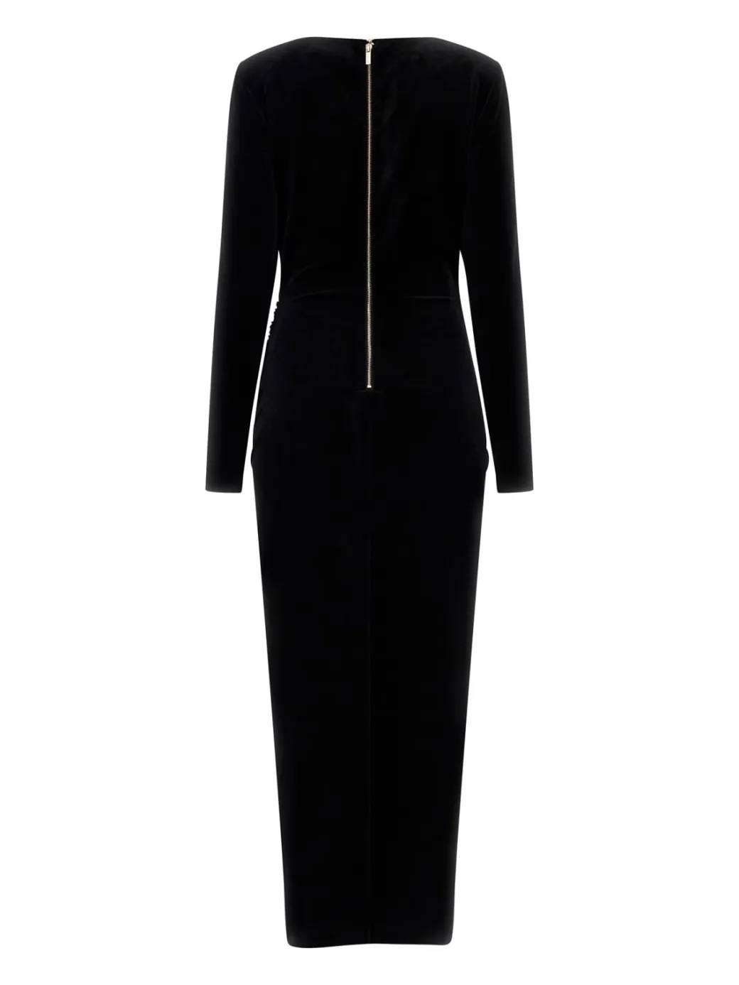 Marciano By Guess Abito Lungo In Velluto Pam con DrappeggioJET BLACK A996