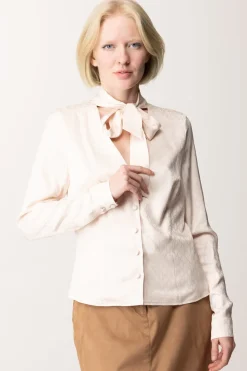 Marciano By Guess Blusa In Satin con FusciaccaSAND GRAIN MONOGRAM