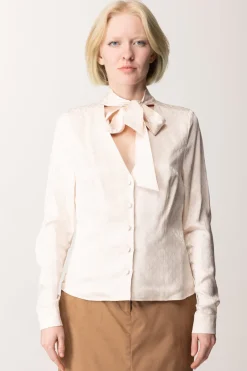 Marciano By Guess Blusa In Satin con FusciaccaSAND GRAIN MONOGRAM