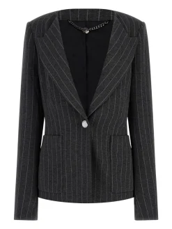 Marciano By Guess Giacca Hayden In Tessuto GessatoHEATHER GREY