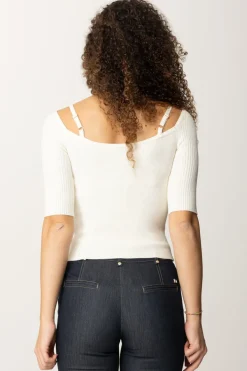 Marciano By Guess Maglia Isa con Cut-outPALE PEARL