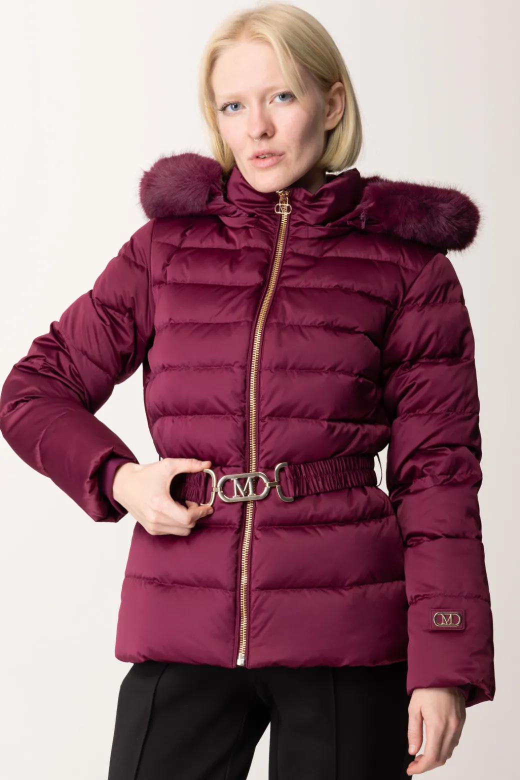 Marciano By Guess Piumino con Cappuccio e Cintura JastinVINTAGE RASPBERRY MU