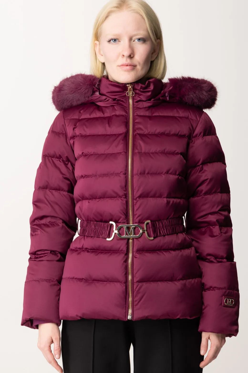 Marciano By Guess Piumino con Cappuccio e Cintura JastinVINTAGE RASPBERRY MU